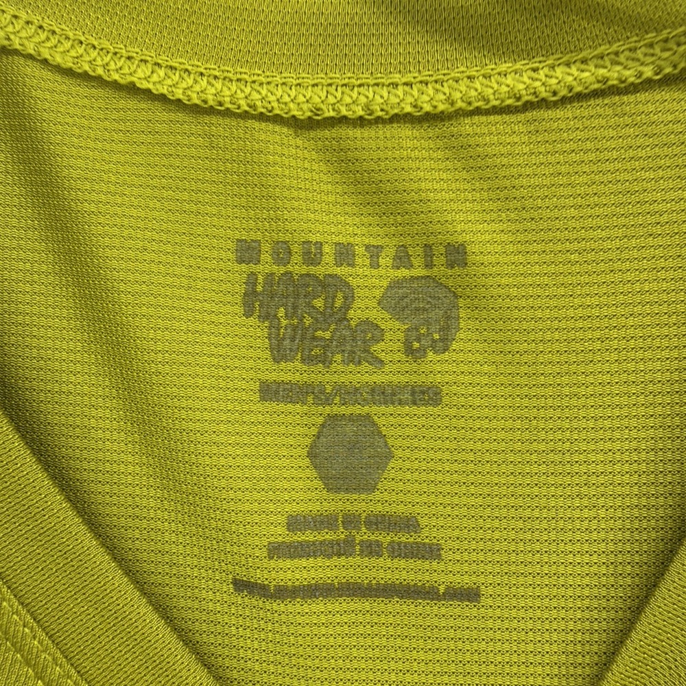 Mountain Hardwear T Shirt Men XL Green Performance Crew Short Sleeve Tee Outdoor - Picture 6 of 9